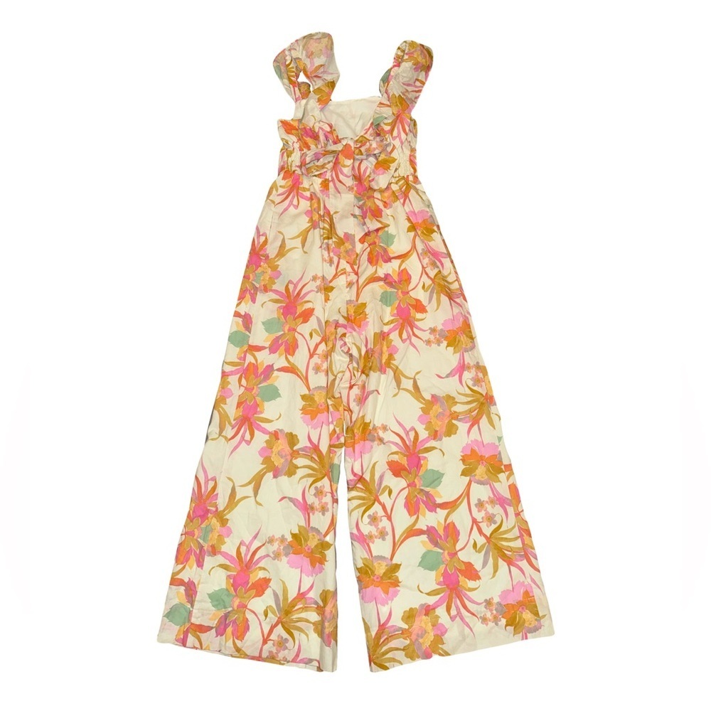 Taylor Women’s Flutter Sleeve Floral Jumpsuit Size Small - Picture 4 of 7